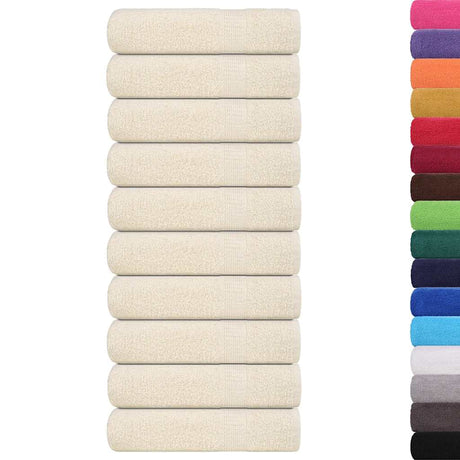Vidaxx Duschtücher Frogn 10 Stk 70x140 cm 360 g m² Creme