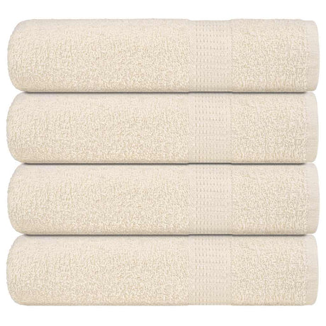 Vidaxx Badetücher 4 Stück 100x150 cm 360 g m² 100 % Baumwolle cremefarben