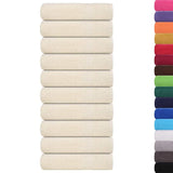Vidaxx Badetücher 10 Stück 100x150cm 360 g m² 100 % Baumwolle cremefarben
