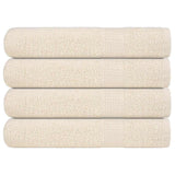 Vidaxx Saunatücher 4 Stk. 80x200 cm 360 g m² 100 % Baumwolle Creme