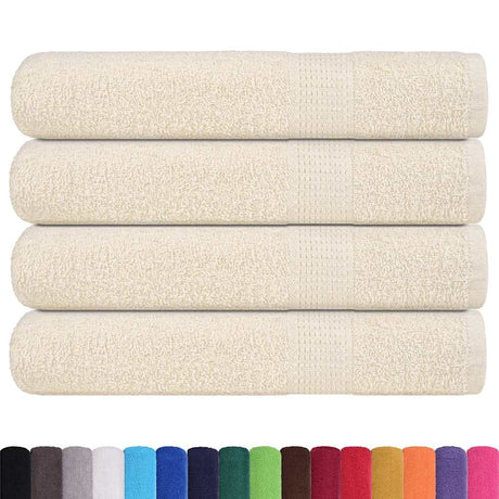 Vidaxx Saunatücher Frogn 4 Stk 80x200 cm 360 g m² Creme