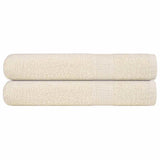 Vidaxx Handtücher 2 Stück 100x200 cm 360 g m² 100 % Baumwolle creme
