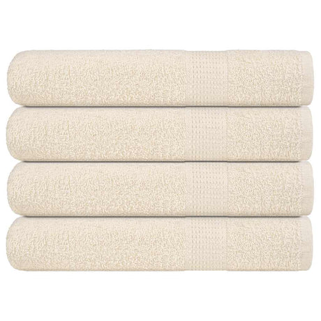Vidaxx Handtücher Frogn 4 Stück 100x200 cm 360 g m² Creme