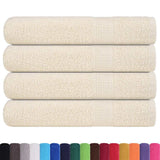 Vidaxx Handtücher 4 Stück 100x200 cm 360 g m² 100 % Baumwolle cremefarben