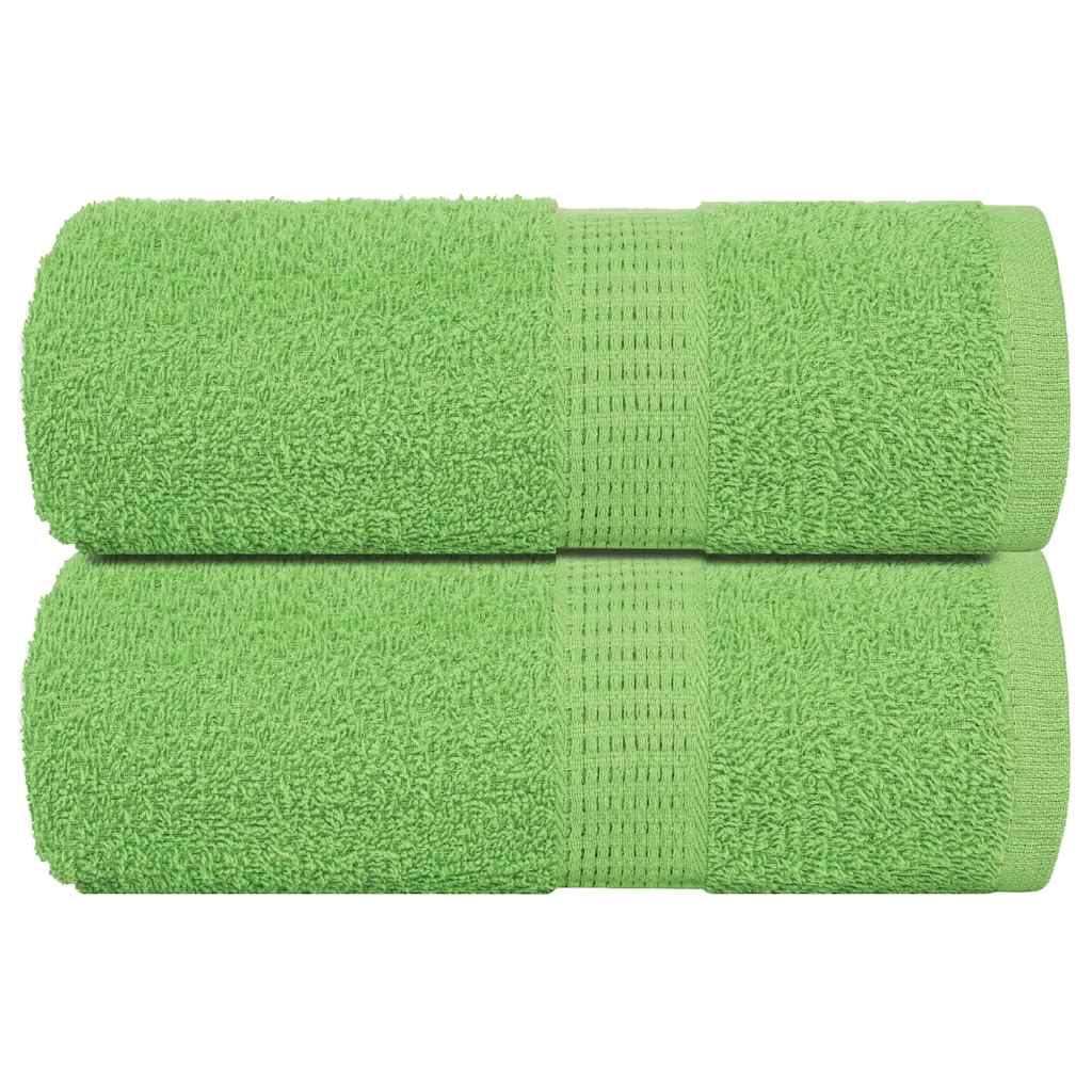 Vidaxx Waschlappen 2 Stück Froschapfelgrün 30x30 cm 100 % Baumwolle