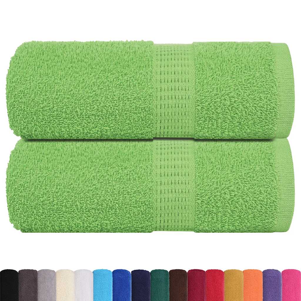 Vidaxx Waschlappen 2 Stück Froschapfelgrün 30x30 cm 100 % Baumwolle
