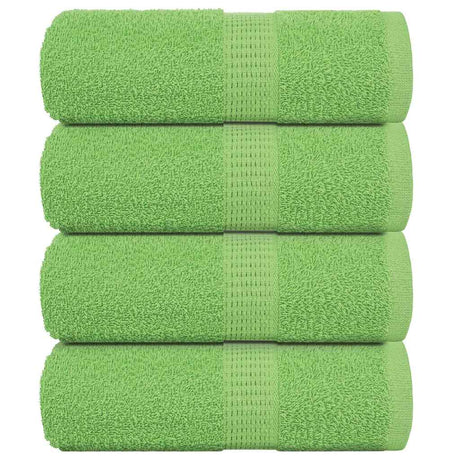Vidaxx Waschlappen 4 Stück Froschapfelgrün 30x30 cm 100 % Baumwolle