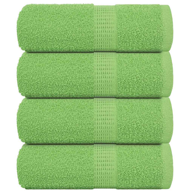 Vidaxx Gästehandtücher Frogn 4 Stk 30x50 cm 360 g m² Apfelgrün