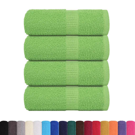 Vidaxx Gästehandtücher Frogn 4 Stk 30x50 cm 360 g m² Apfelgrün