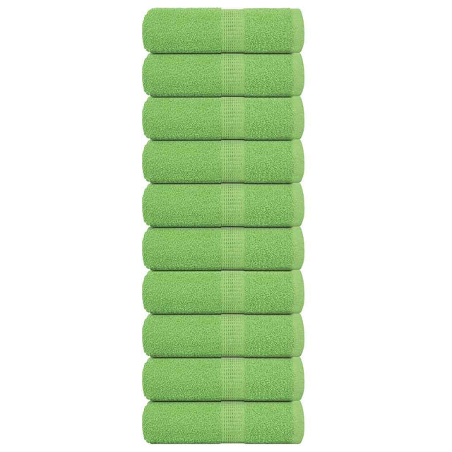 Vidaxx Gästehandtücher Frogn 10 Stk 30x50 cm 360 g m² apfelgrün