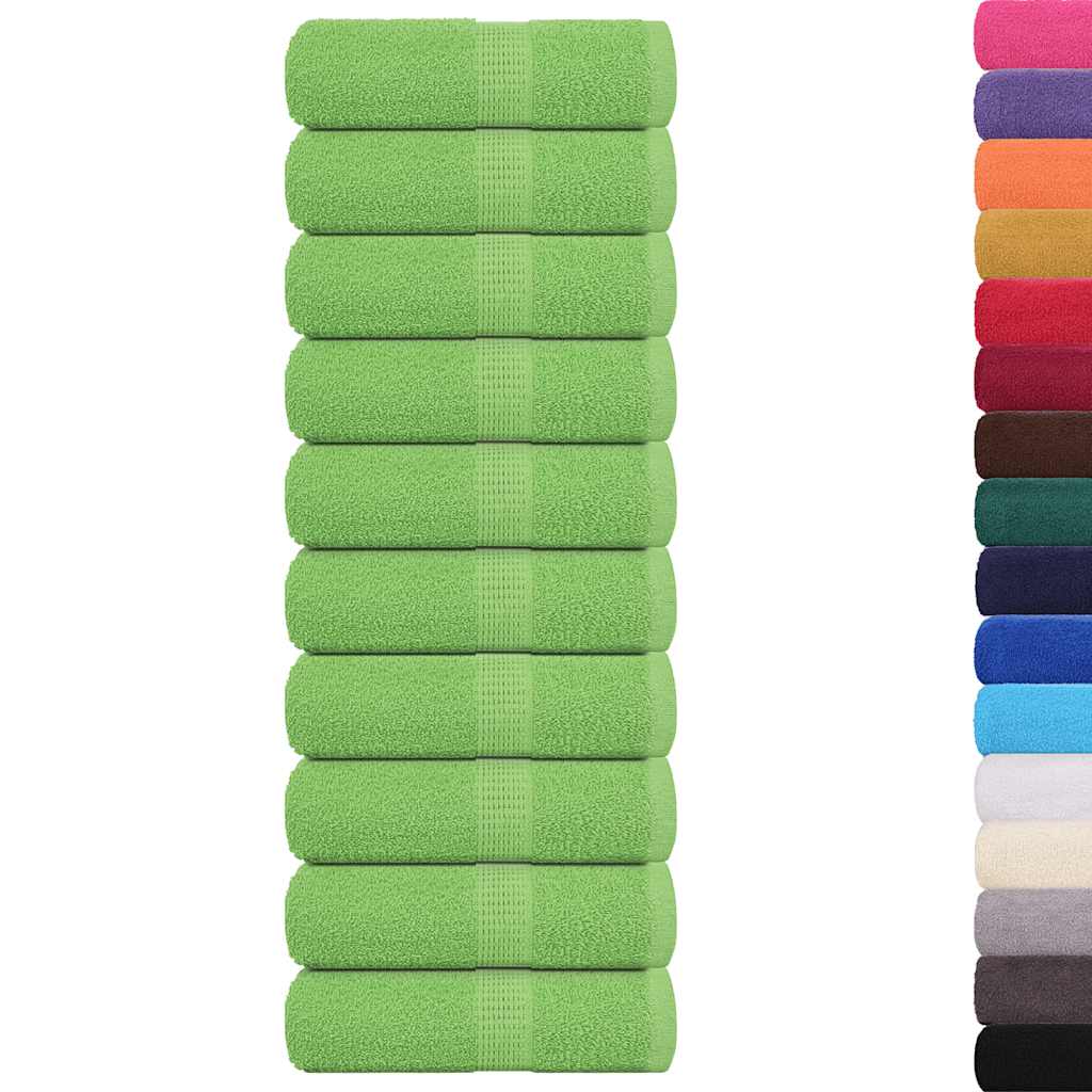 Vidaxx Gästehandtücher Frogn 10 Stk 30x50 cm 360 g m² apfelgrün