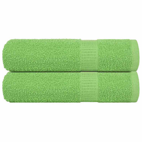 Vidaxx Handtücher 2 Stück 50x100 cm 360 g m² 100 % Baumwolle apfelgrün