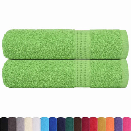 Vidaxx Handtücher Frogn 2 Stk 50x100 cm 360 g m² apfelgrün