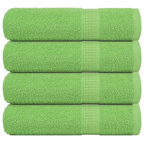 Vidaxx Handtücher 4 Stück 50x100 cm 360 g m² 100 % Baumwolle apfelgrün