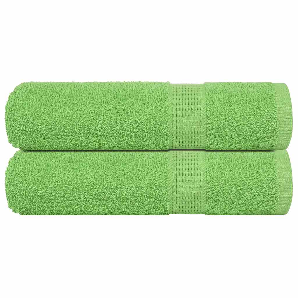 Vidaxx Duschtücher 2 Stück 70x140 cm 360 g m² 100 % Baumwolle apfelgrün