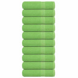 Vidaxx Duschtücher 10 Stück 70x140cm 360 g m² 100 % Baumwolle apfelgrün
