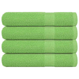 Vidaxx Saunatücher 4 Stk. 80x200 cm 360 g m² 100 % Baumwolle Apfelgrün