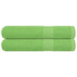 Vidaxx Handtücher 2 Stück 100x200 cm 360 g m² 100 % Baumwolle apfelgrün