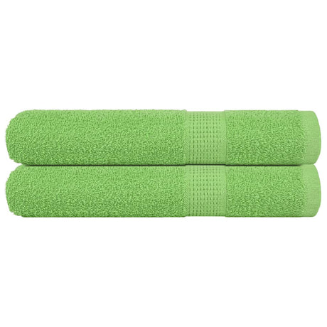 Vidaxx Handtücher 2 Stück 100x200 cm 360 g m² 100 % Baumwolle apfelgrün