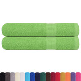 Vidaxx Handtücher 2 Stück 100x200 cm 360 g m² 100 % Baumwolle apfelgrün