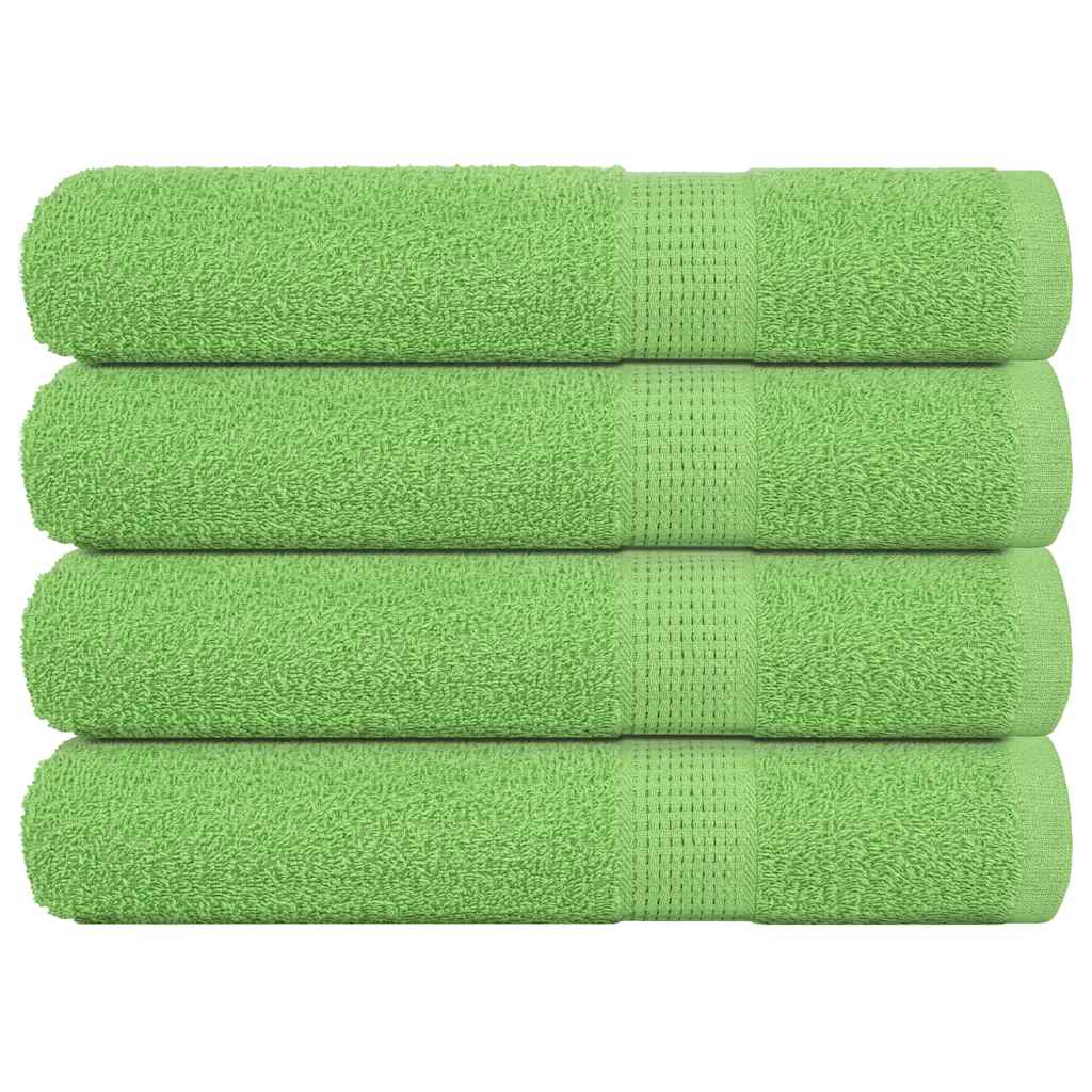 Vidaxx Handtücher 4 Stück 100x200 cm 360 g m² 100 % Baumwolle apfelgrün