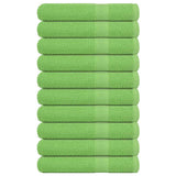 Vidaxx Handtücher 10 Stück 100x200 cm 360 g m² 100 % Baumwolle apfelgrün