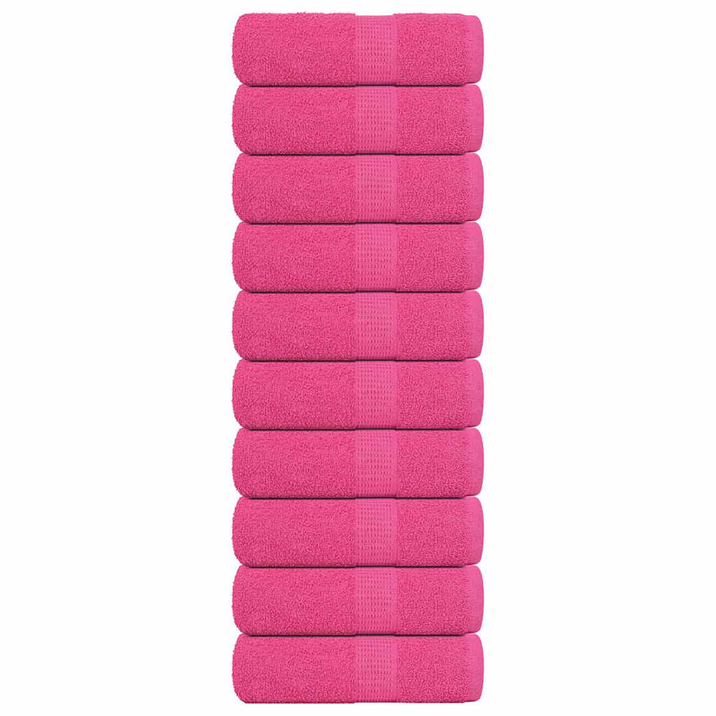 Vidaxx Waschlappen Frogn 10 Stück 30x30 cm 360 g m² rosa