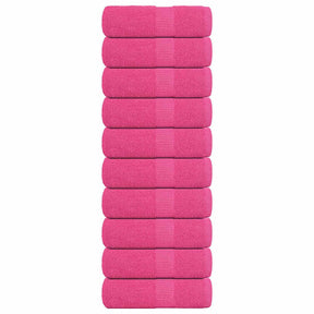 Vidaxx Waschlappen Frogn 10 Stück 30x30 cm 360 g m² rosa