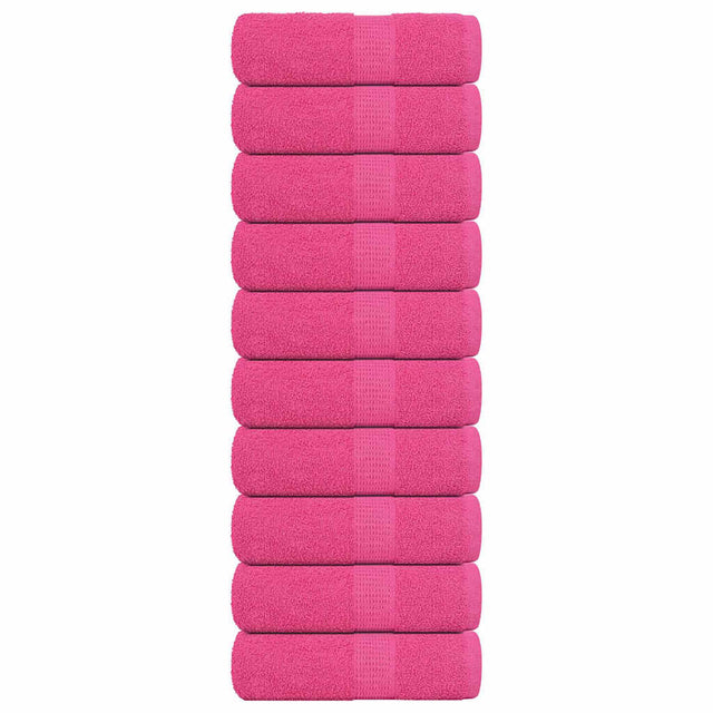 Vidaxx Waschlappen Frogn 10 Stück 30x30 cm 360 g m² rosa