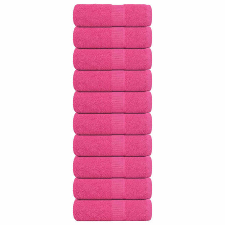 VidaXL Waschlappen 10 Stück Froschrosa 30x30 cm 100 % Baumwolle