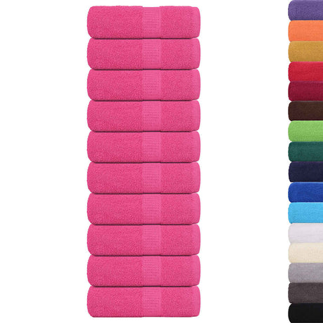 Vidaxx Waschlappen Frogn 10 Stück 30x30 cm 360 g m² rosa