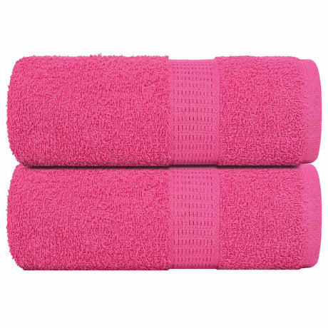 VidaXL Gästehandtücher 2 Stk. 30x50 cm 360 g m² 100 % Baumwolle rosa
