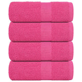 VidaXL Gästehandtücher 4 Stk. 30x50 cm 360 g m² 100 % Baumwolle rosa