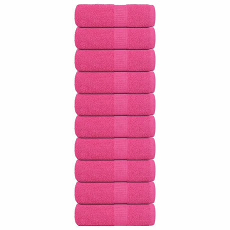 VidaXL Gästehandtücher Frogn 10 St. 30x50 cm 360 g m² rosa