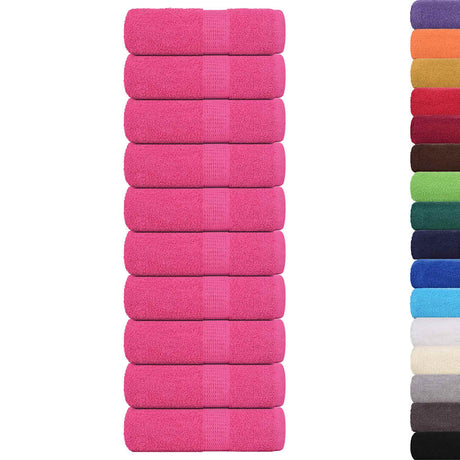 VidaXL Gästehandtücher Frogn 10 St. 30x50 cm 360 g m² rosa
