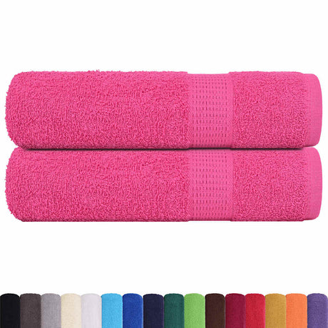 Vidaxx Handtücher Frogn 2 Stk 50x100 cm 360 g m² rosa