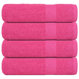 Vidaxx Handtücher 4 Stück 50x100 cm 360 g m² 100 % Baumwolle rosa