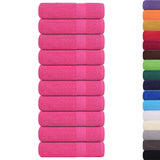 Vidaxx Handtücher 10 Stück 50x100 cm 360 g m² 100 % Baumwolle rosa