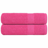 Vidaxx Duschtücher 2 Stück 70x140 cm 360 g m² 100 % Baumwolle rosa
