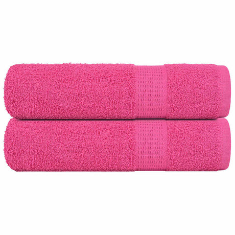 Vidaxx Duschtücher Frogn 2 St. 70x140 cm 360 g m² rosa