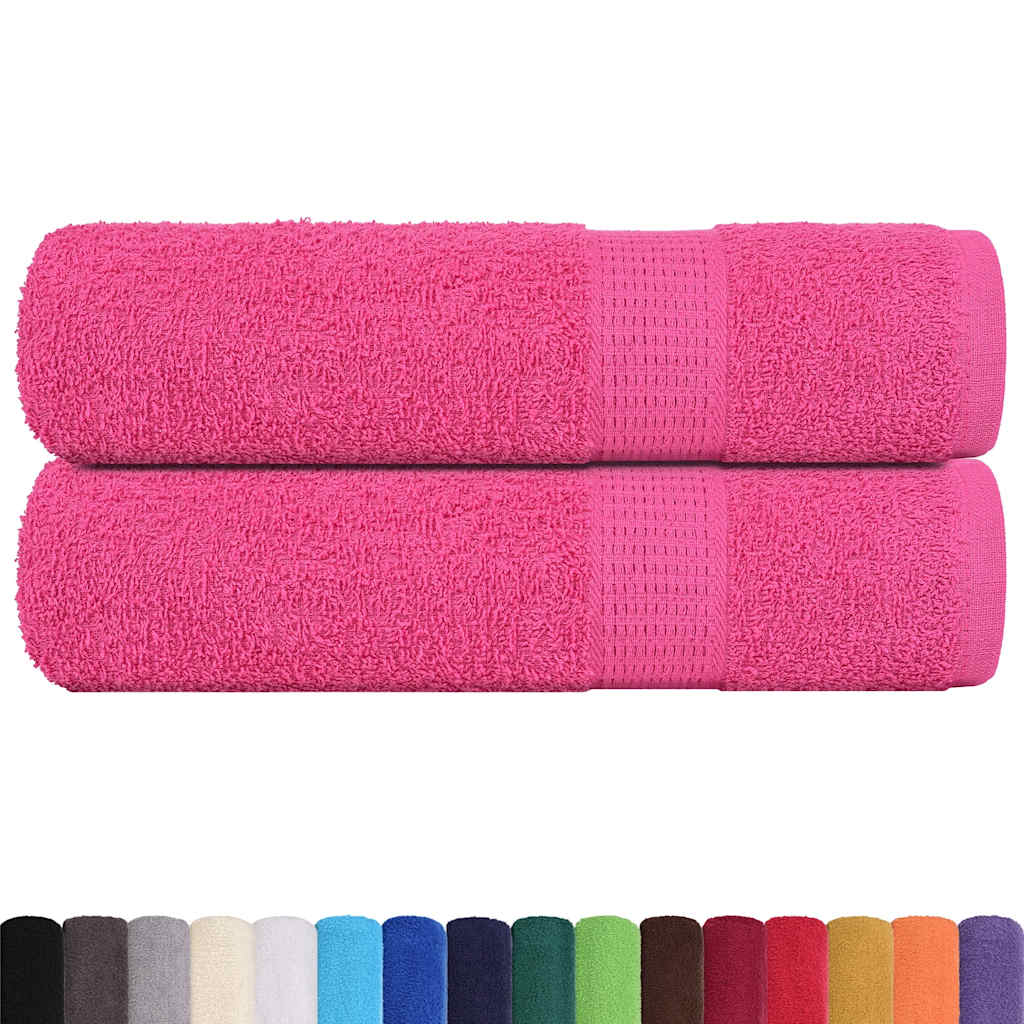 Vidaxx Duschtücher 2 Stück 70x140 cm 360 g m² 100 % Baumwolle rosa