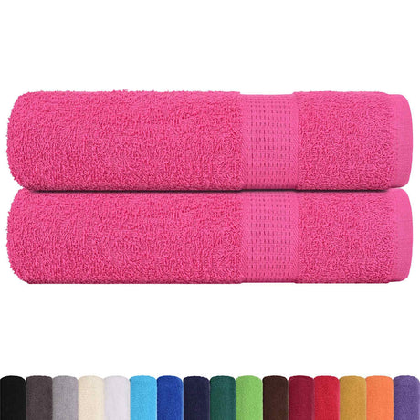 Vidaxx Duschtücher 2 Stück 70x140 cm 360 g m² 100 % Baumwolle rosa