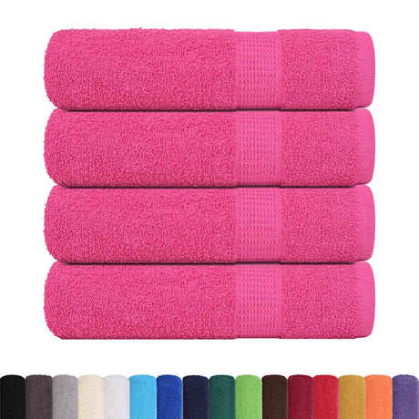 Vidaxx Duschtücher Frogn 4 Stk 70x140 cm 360 g m² rosa