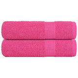Vidaxx Badetücher 2 Stück 100x150 cm 360 g m² 100 % Baumwolle rosa