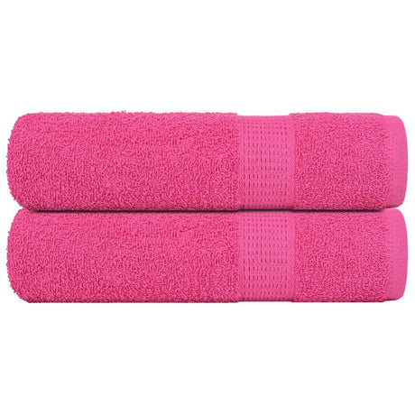 Vidaxx Badetücher 2 Stück 100x150 cm 360 g m² 100 % Baumwolle rosa