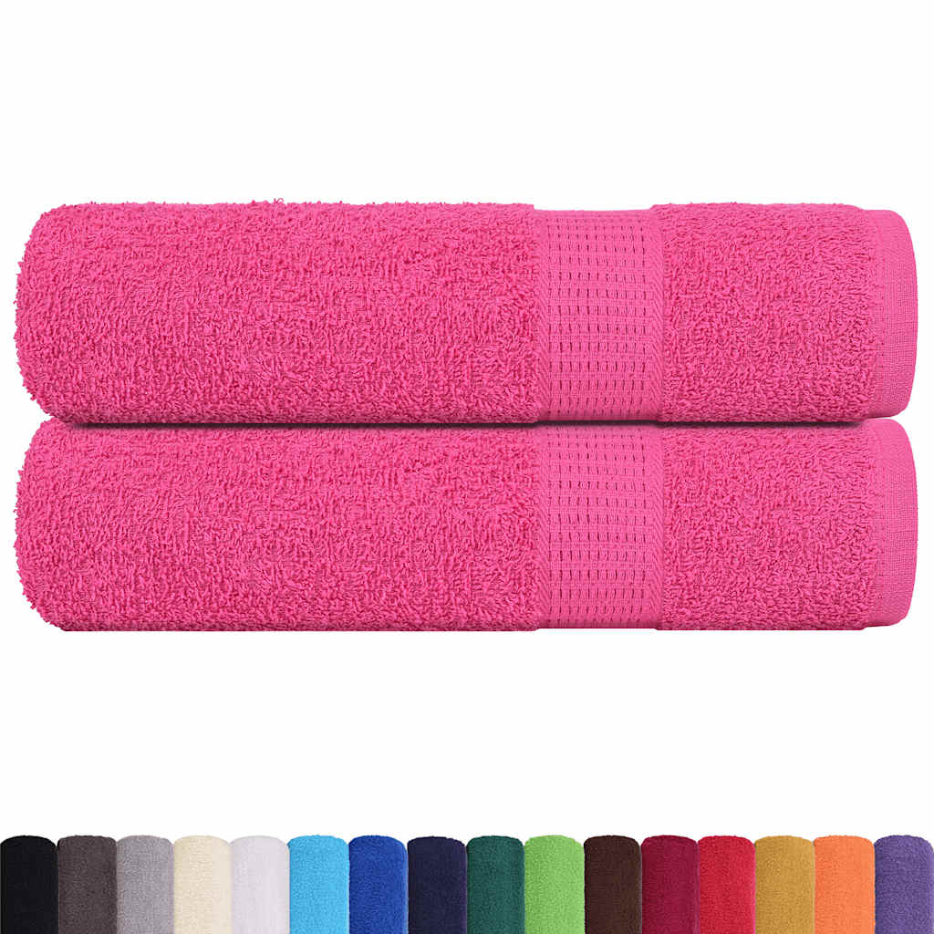 Vidaxx Badetücher 2 Stück 100x150 cm 360 g m² 100 % Baumwolle rosa