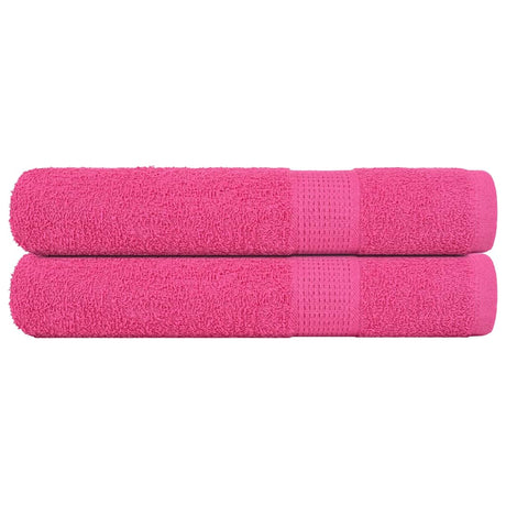 Vidaxx Saunatücher 2 Stk. 80x200 cm 360 g m² 100 % Baumwolle rosa