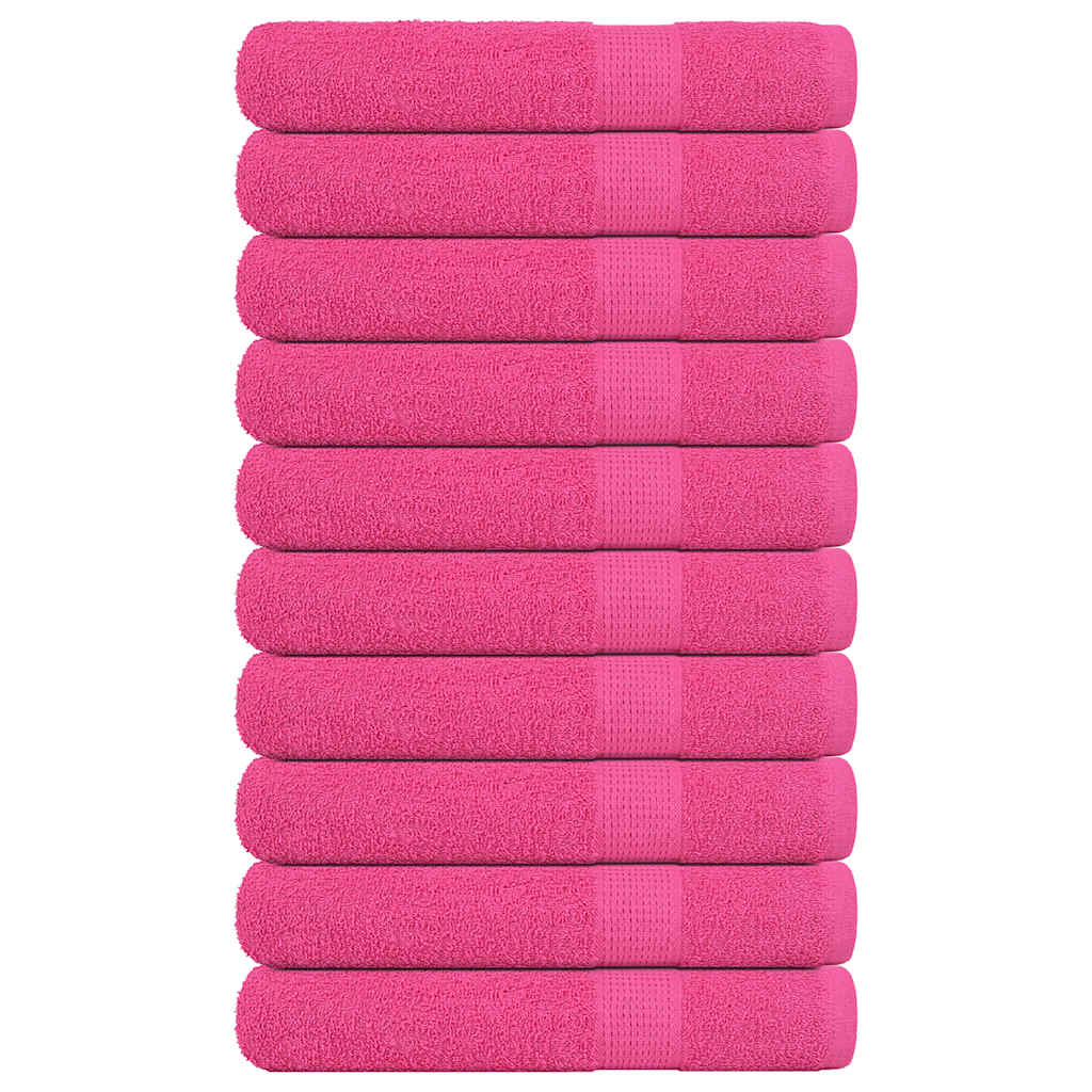 Vidaxx Saunatücher 10 Stück 80x200 cm 360 g m² 100 % Baumwolle rosa