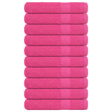 Vidaxx Saunatücher 10 Stück 80x200 cm 360 g m² 100 % Baumwolle rosa