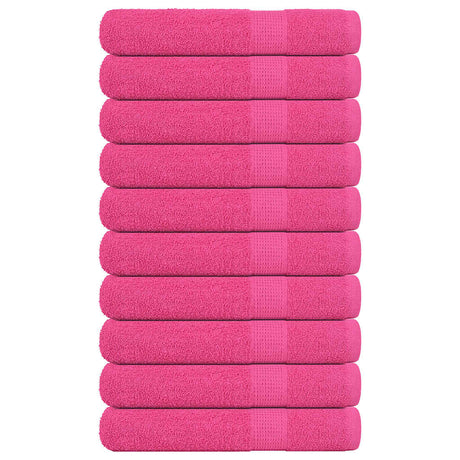 Vidaxx Saunatücher 10 Stück 80x200 cm 360 g m² 100 % Baumwolle rosa